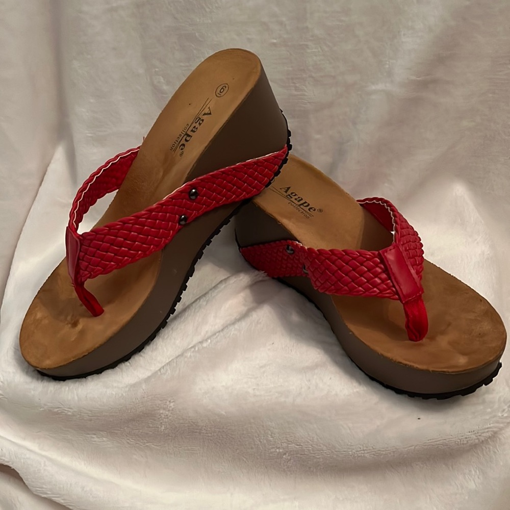 Cute red wedges